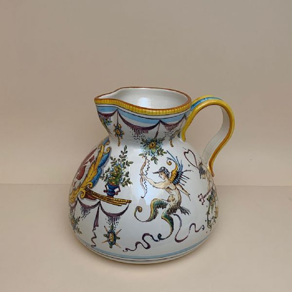 RG104C 24 - Medium pitcher with the florentine lily cm 24H